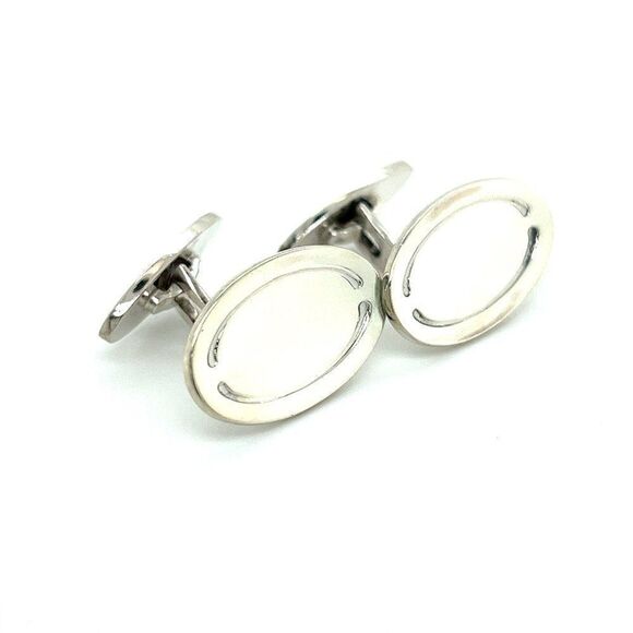 Georg Jensen Estate Mens Cufflinks Silver GJ18 - Picture 8 of 8
